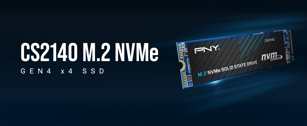 PNY CS2140 M.2 2280 500GB PCI-Express 4.0 x4, NVMe 1.4 3D NAND Internal  Solid State Drive (SSD) M280CS2140-500-RB